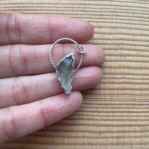 Artisan citrine crystal sterling silver pendant.